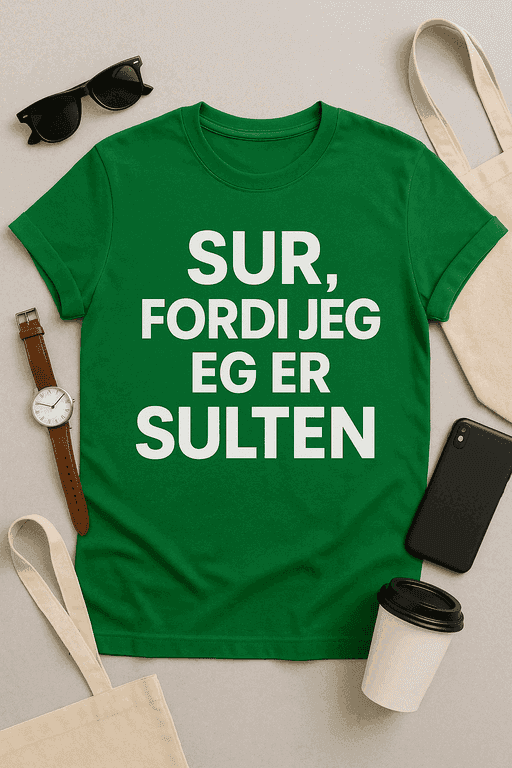 Sur, fordi jeg er sulten T-shirt