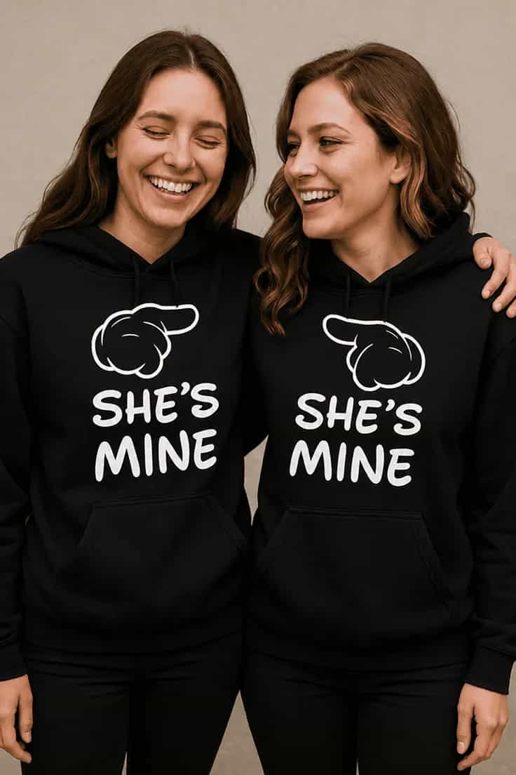 Sweater Hun er min sæt - Q SHE'S MINE SHE'S MINE