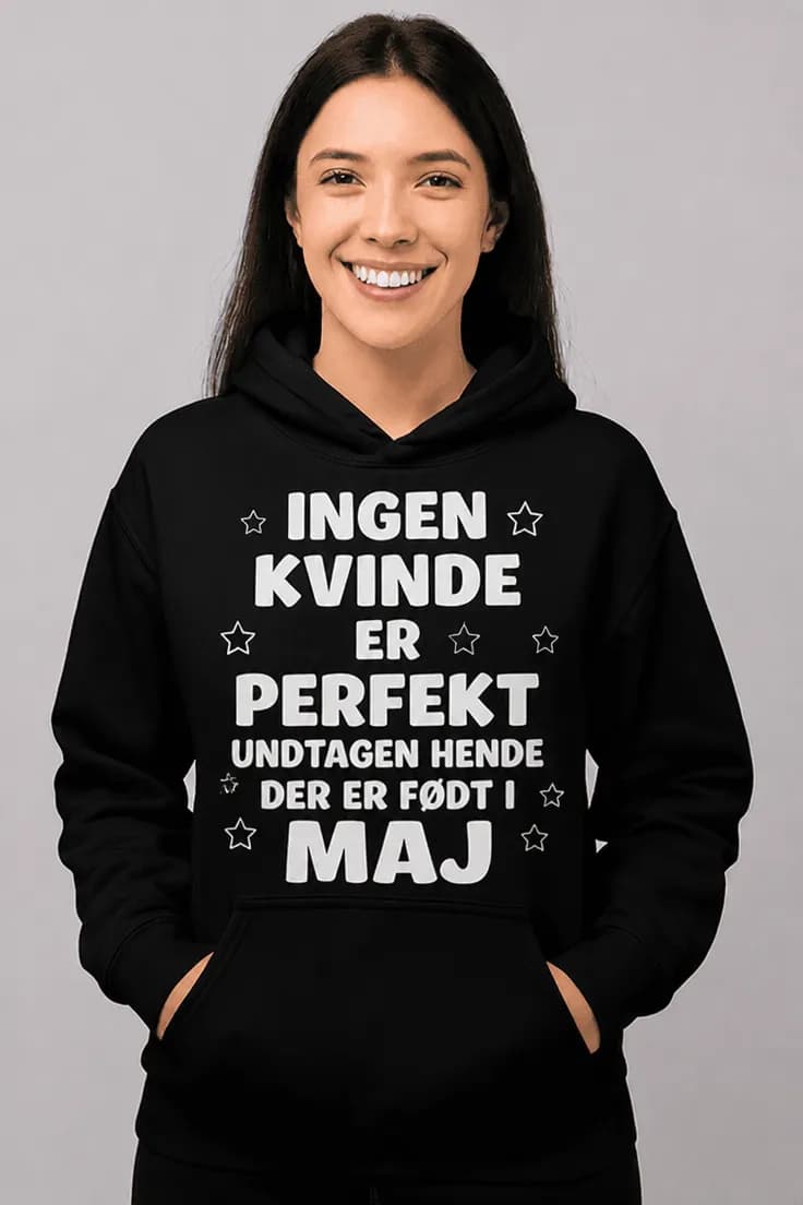 Sweater Ingen kvinde er perfekt født i ønsket måned