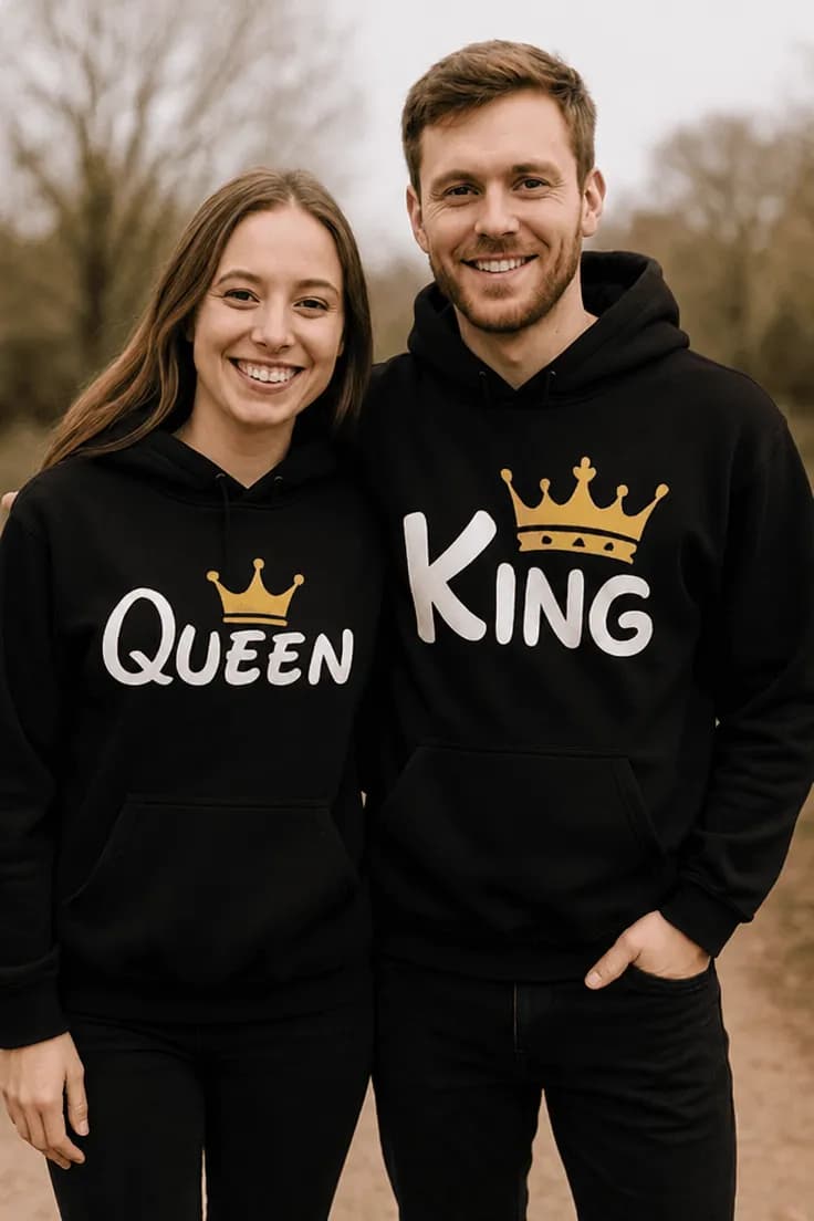 Sweater king queen sæt – QUEEN KING