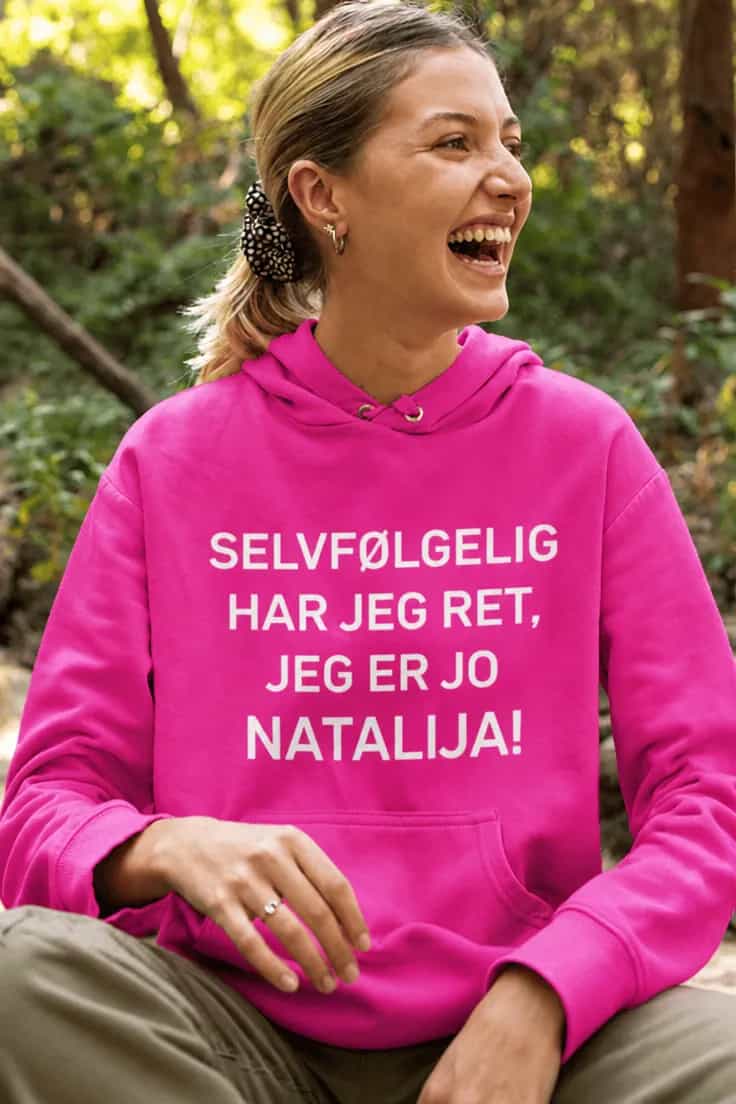 Sweater med navn – SELVFØLGELIG HAR JEG RET