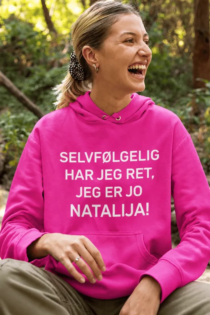 Sweater med navn – SELVFØLGELIG HAR JEG RET