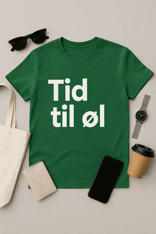 Tid til øl T-shirt