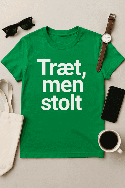 TrĂŚt, men stolt - T-shirt