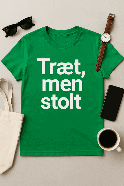Træt, men stolt - T-shirt