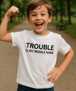 TROUBLE IS MY MIDDLE NAME - T-shirt