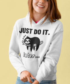JUST DO IT. later... (dovendyr) - Hættetrøje