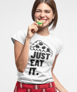 JUST EAT IT pizza - T-shirt