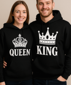 KING & QUEEN - Hættetrøje (sæt)