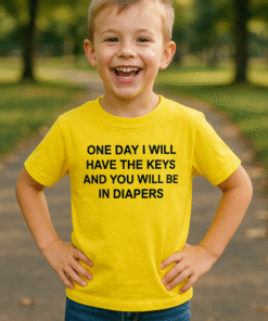 ONE DAY I WILL HAVE THE KEYS AND YOU WILL BE IN DIAPERS - T-shirt