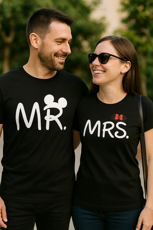 MR & MRS - T-shirt (sæt)