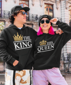 THE KING / HIS QUEEN - Hættetrøje (sæt)