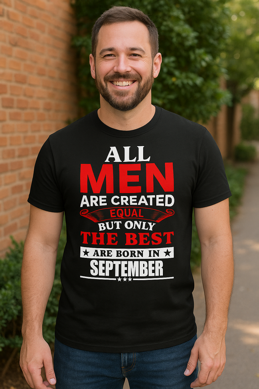 All men are created equal (måned efter ønske) - T-shirt