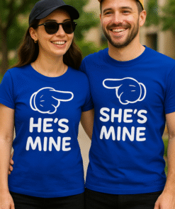 HE'S MINE / SHE'S MINE (par-sæt) - T-shirt