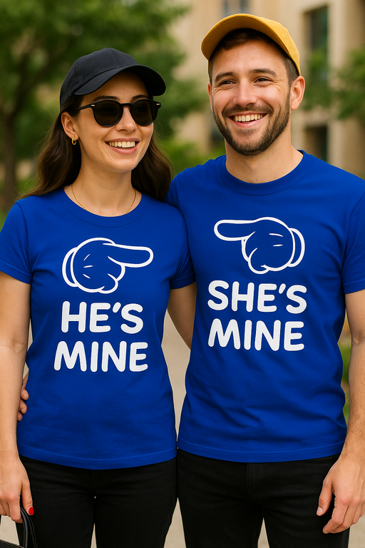 HE'S MINE / SHE'S MINE (par-sæt) - T-shirt