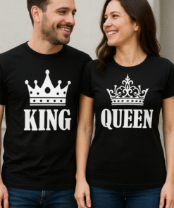 KING QUEEN - T-shirt-sæt
