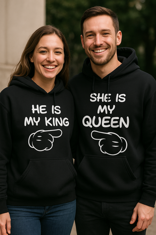 My King and Queen - Hættetrøje (sæt)