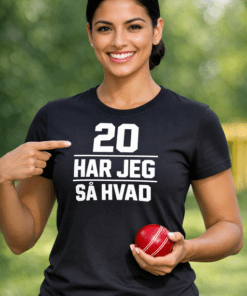 Sjov t-shirt: 20 har jeg – så hvad?
