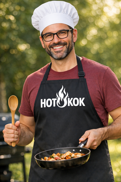 Sjovt forklæde: HOT KOK