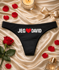 Dame g-streng I love (navn efter eget valg)