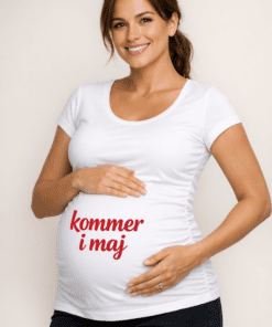 Graviditets-t-shirt: Kommer i maj