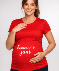 Graviditets-t-shirt: Kommer i juni