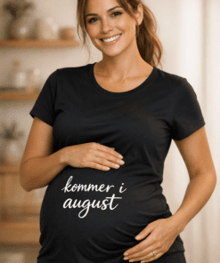 Graviditets-t-shirt – kommer i august