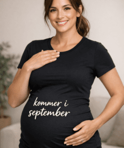 Graviditets-t-shirt: Kommer i september