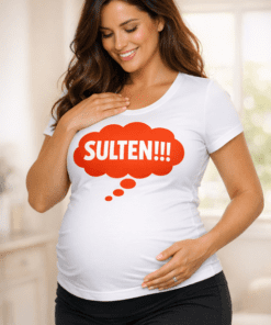 Graviditets-t-shirt SULTEN!!!
