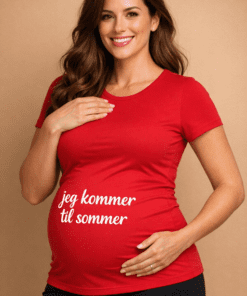 Graviditets-t-shirt: Jeg kommer til sommer