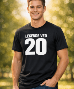 Sjov t-shirt: LEGENDE VED 20