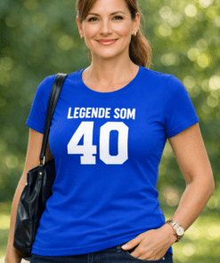 Sjov t-shirt Legende som 40
