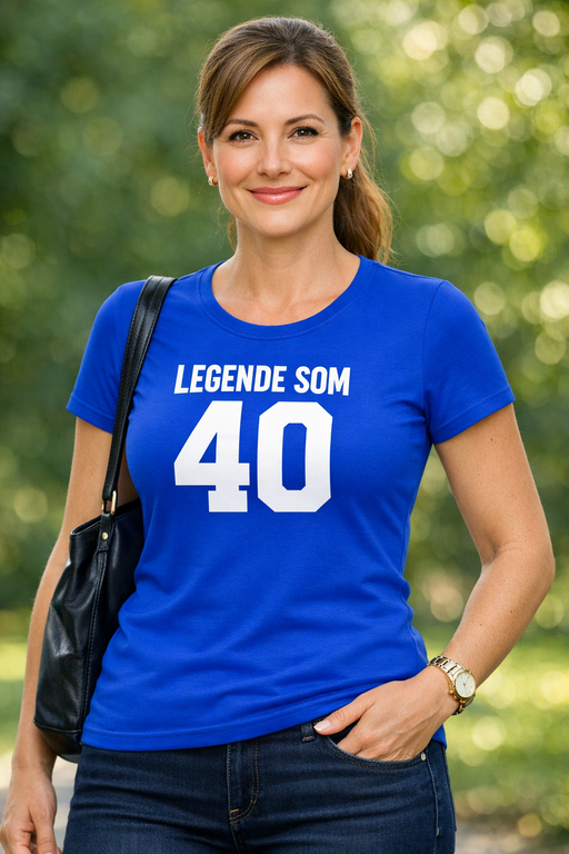 Sjov t-shirt Legende som 40