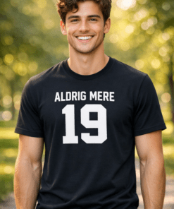 Sjov t-shirt ALDRIG MERE 19
