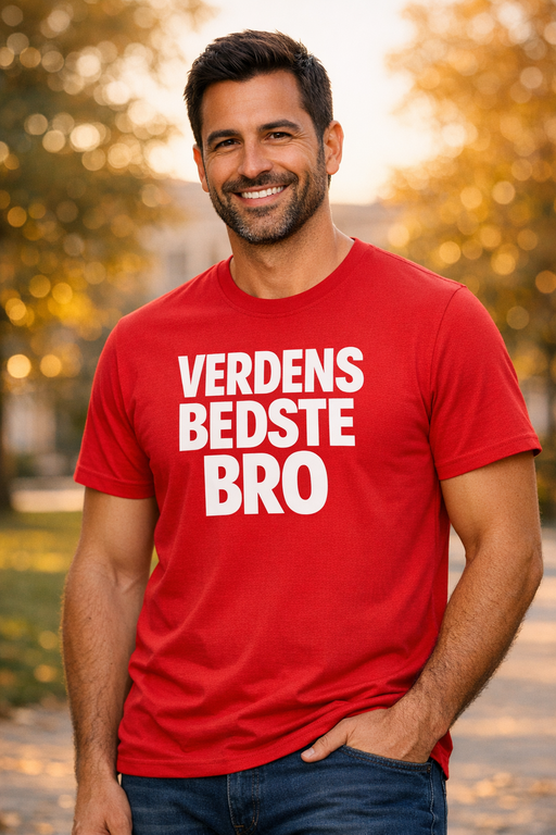 Sjov t-shirt: Verdens bedste bro