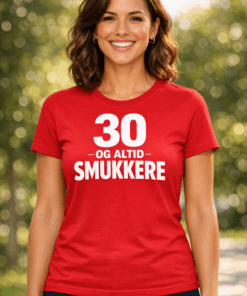 Sjov t-shirt: 30 og altid smukkere