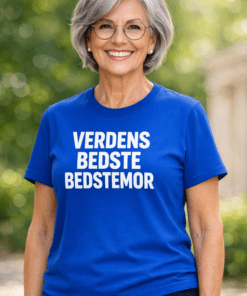 Sjov t-shirt: VERDENS BEDSTE BEDSTEMOR