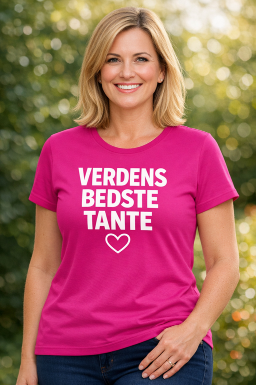 Sjov t-shirt: Verdens bedste tante