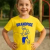 Børne t-shirt Brandpige med teksten BRANDPIGE på fronten