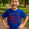 Børne t-shirt Sulten og anderledes med teksten JEG ER SULTEN HELT ANDERLEDES