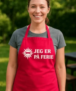 Forklæde Jeg er på ferie som sjov gave til fødselsdag for grillmester eller ferieelsker