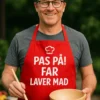 Forklæde Pas på far laver mad med sjovt grill- og køkkendesign til far