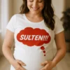 Gravid t-shirt Sulten med teksten SULTEN!!! på brystet