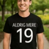 Sjov t-shirt Aldrig mere 19 med teksten ALDRIG MERE 19