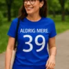 Sjov t-shirt Aldrig mere 39 med teksten ALDRIG MERE 39