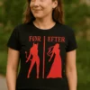 Sjov t-shirt Før efter med teksten FØR EFTER
