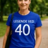 Sjov t-shirt Legende ved 40 med teksten LEGENDE VED 40