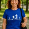 Sjov t-shirt Vandring med humoristisk friluftstema som gaveidé