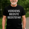 Sjov t-shirt Verdens bedste bedstefar med teksten VERDENS BEDSTE BEDSTEFAR