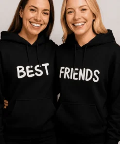 Sweater Best friends sæt med BEST FRIENDS motiv som gave til bedste venner